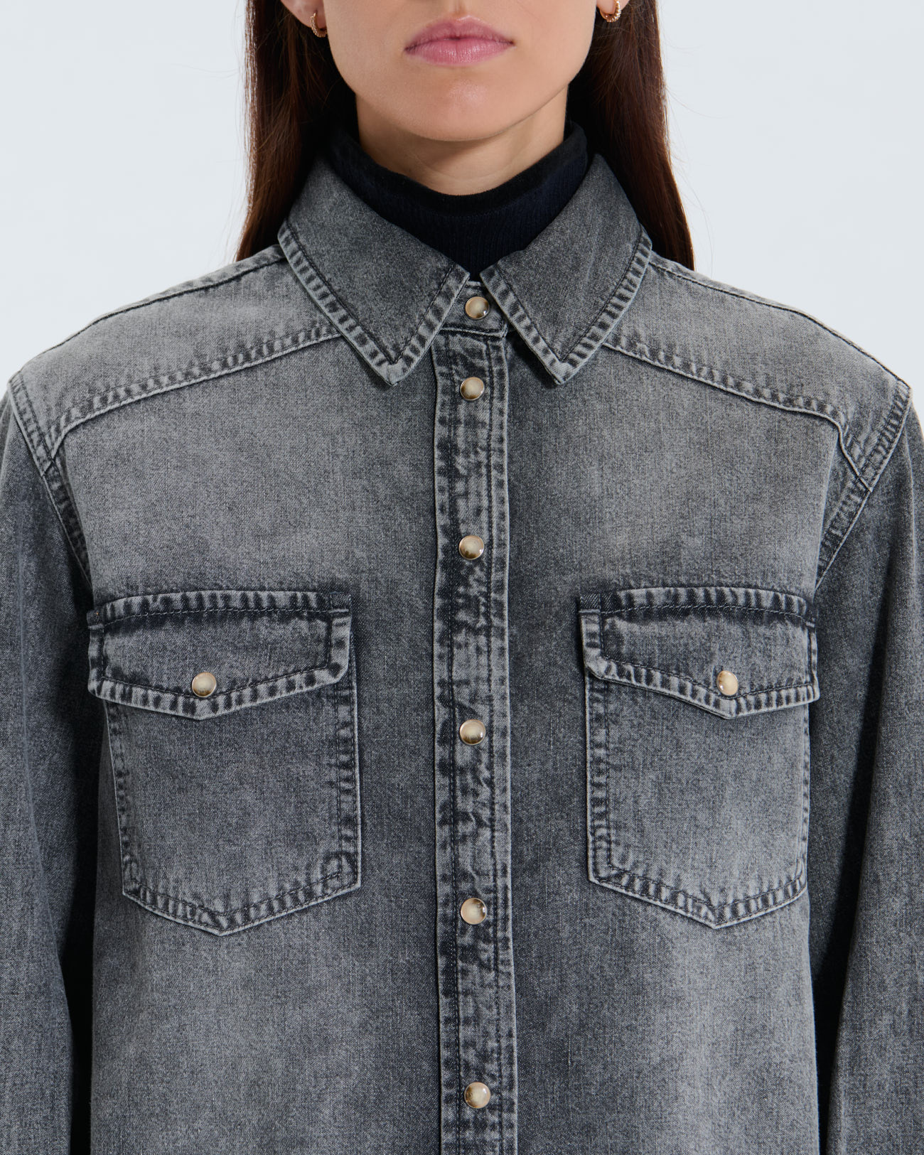 Chemise Charlotte Chemise Charlotte noire ZAPA
