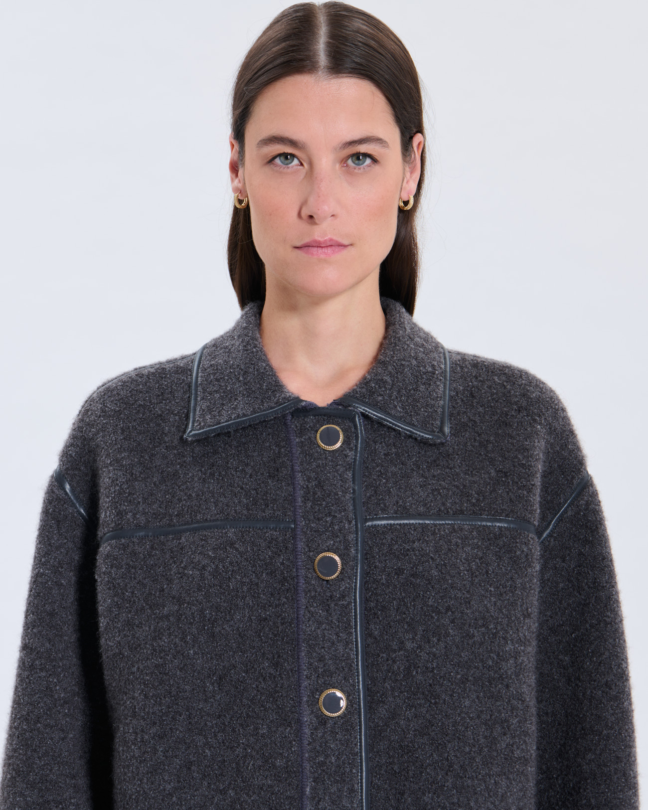 Gilet Moby Gilet Moby gris moyen chine ZAPA