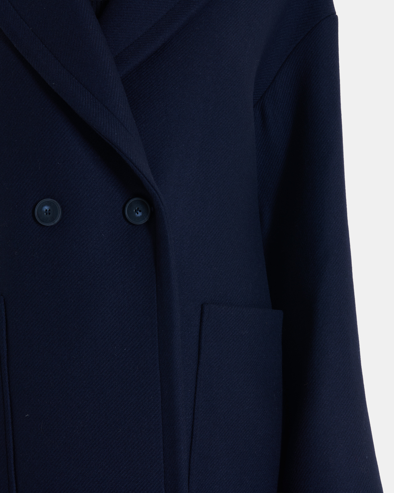 Manteau Miranda Manteau long en laine m&eacute;lang&eacute;e nocturne ZAPA