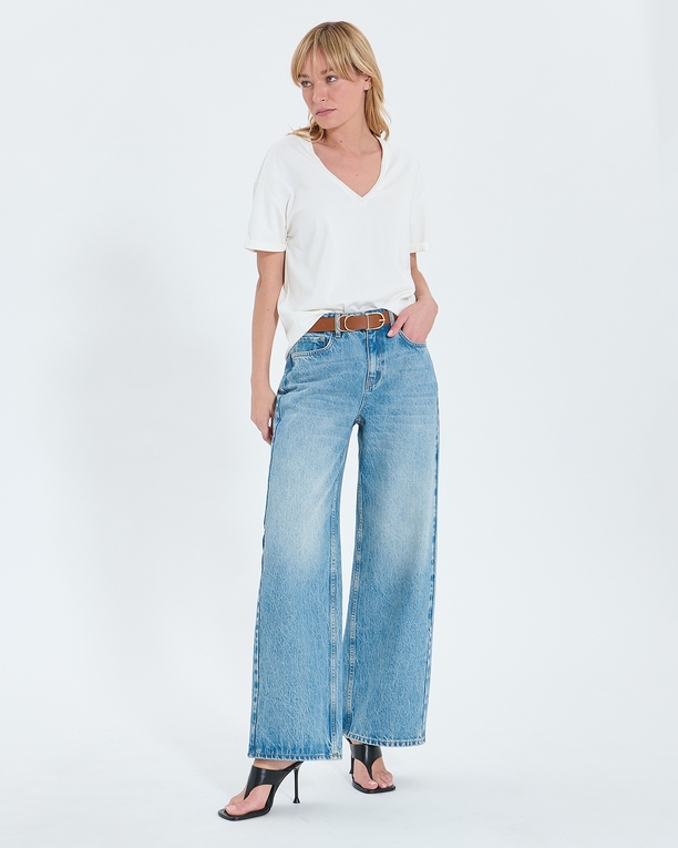 Top Taylor Tee-shirt ajusté en coton écru ZAPA