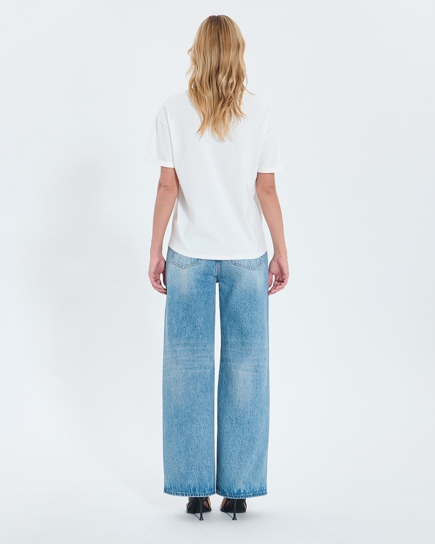 Top Taylor Tee-shirt ajusté en coton écru ZAPA