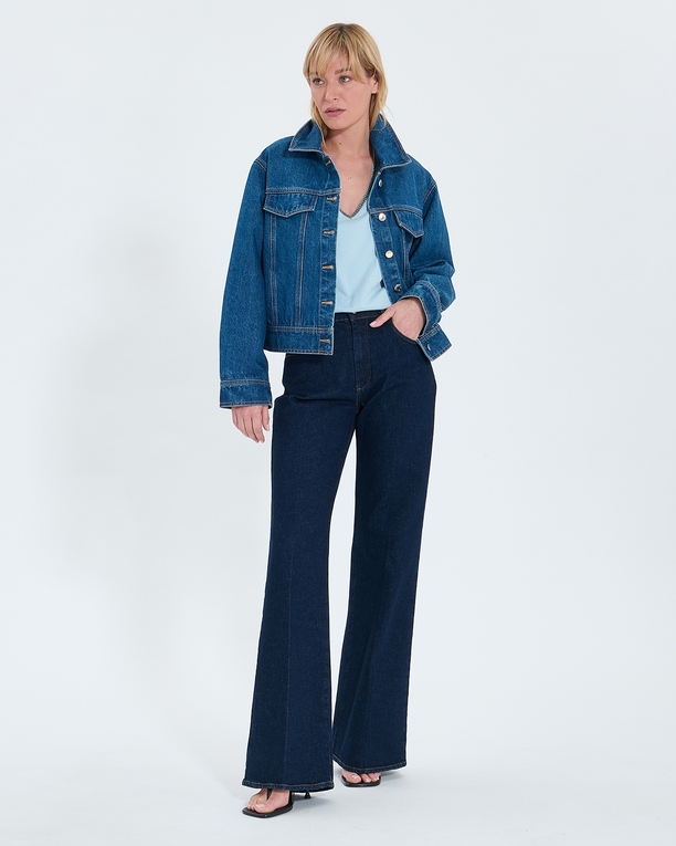 Top Taylor Tee-shirt ajusté en coton bleu ciel ZAPA