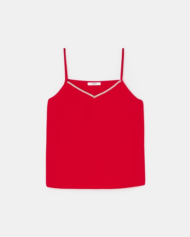 Top Tobera Débardeur rouge ZAPA