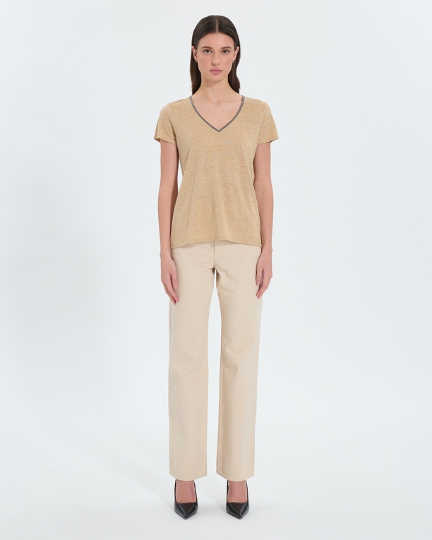 Top Tasmanie Top jersey beige ZAPA