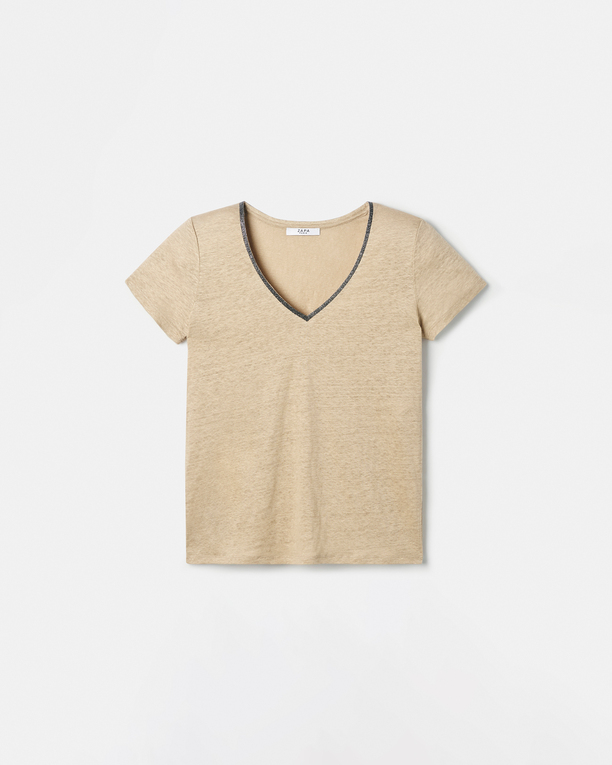 Top Tasmanie Top jersey beige ZAPA