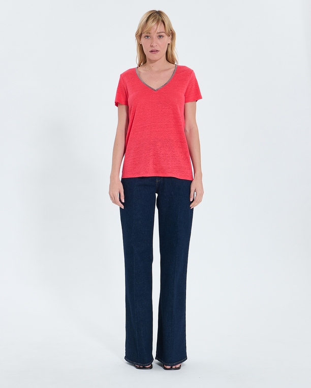 Top Tasmanie Top jersey corail ZAPA