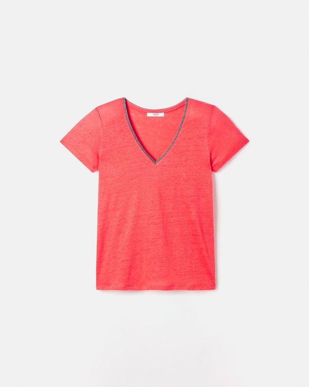 Top Tasmanie Top jersey corail ZAPA