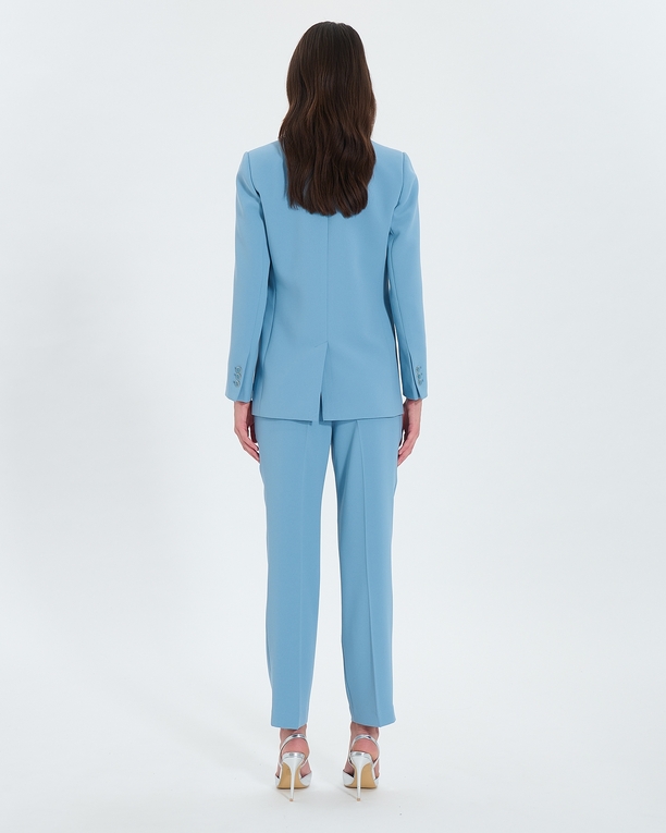 Veste Victorina Veste de costume en crêpe bleu ZAPA