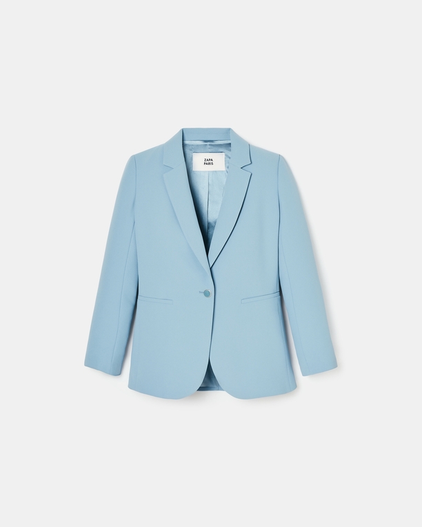 Veste Victorina Veste de costume en crêpe bleu ZAPA
