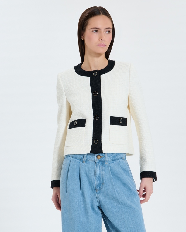 Veste Valse Veste en tweed écrue ZAPA