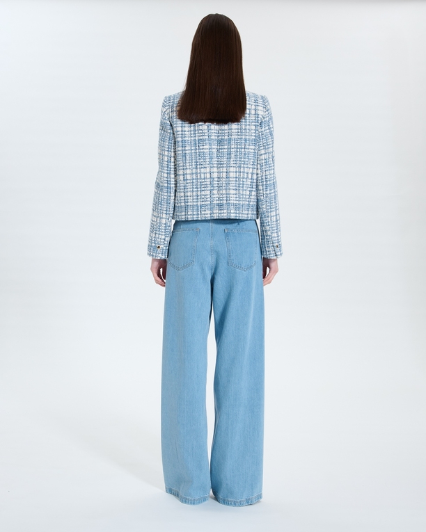 Veste Valsa Veste en tweed bleue ZAPA