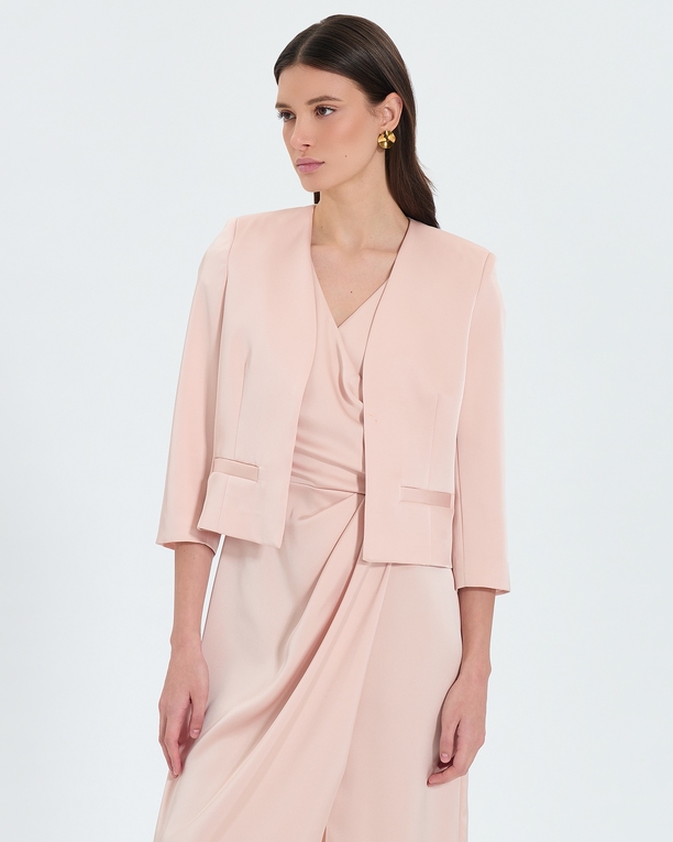Veste Vickio Veste courte satinée nude ZAPA