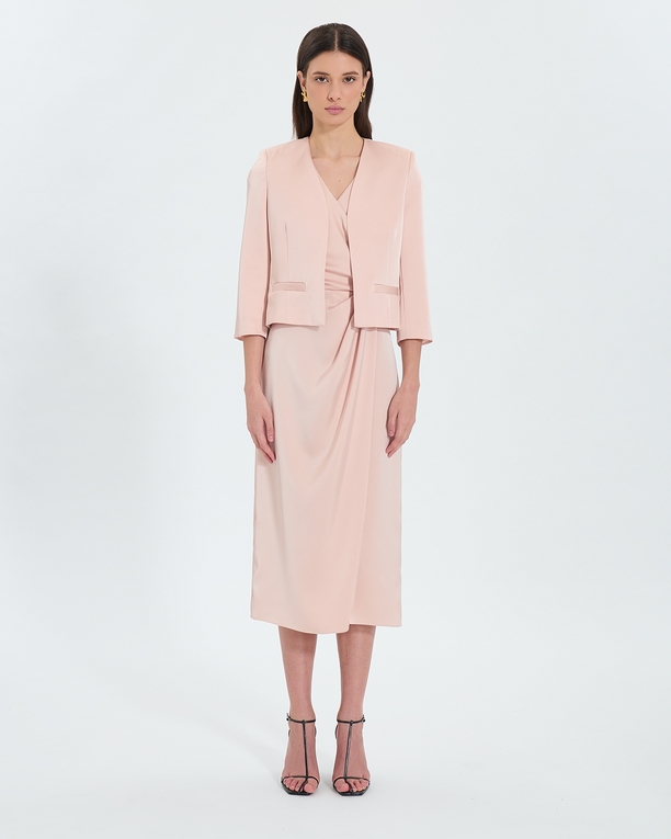 Veste Vickio Veste courte satinée nude ZAPA
