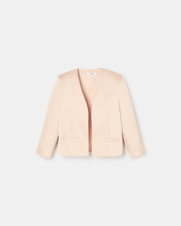 Veste Vickio Veste courte satinée nude ZAPA