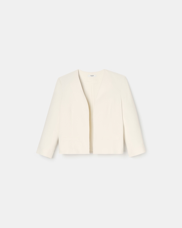 Veste Vickio Veste courte en crêpe écrue ZAPA