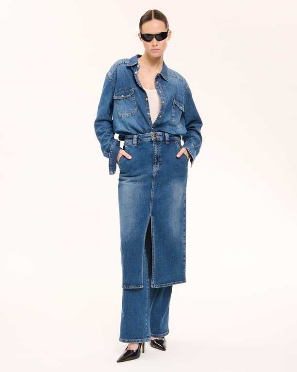 Chemise Charlotte Chemise en jean dark blue ZAPA