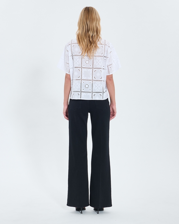 Top Trevor Top en broderie anglaise écru ZAPA