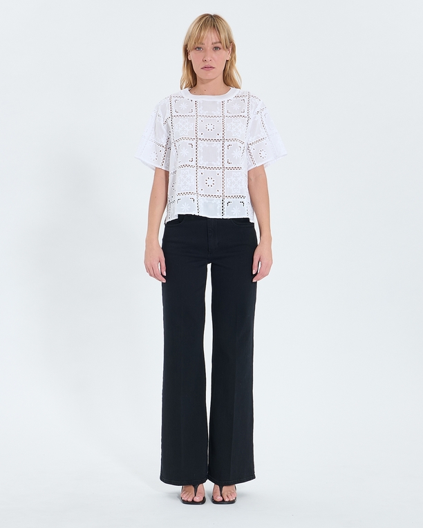 Top Trevor Top en broderie anglaise écru ZAPA