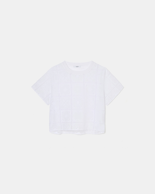 Top Trevor Top en broderie anglaise écru ZAPA
