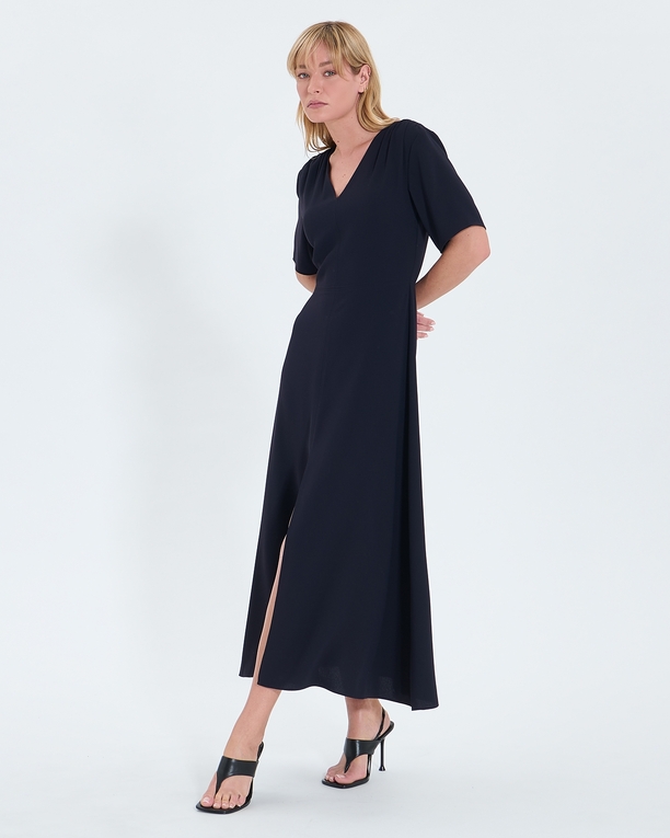Robe Rivia Robe évasée en crêpe nocturne ZAPA