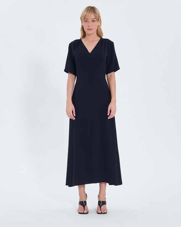 Robe Rivia Robe évasée en crêpe nocturne ZAPA
