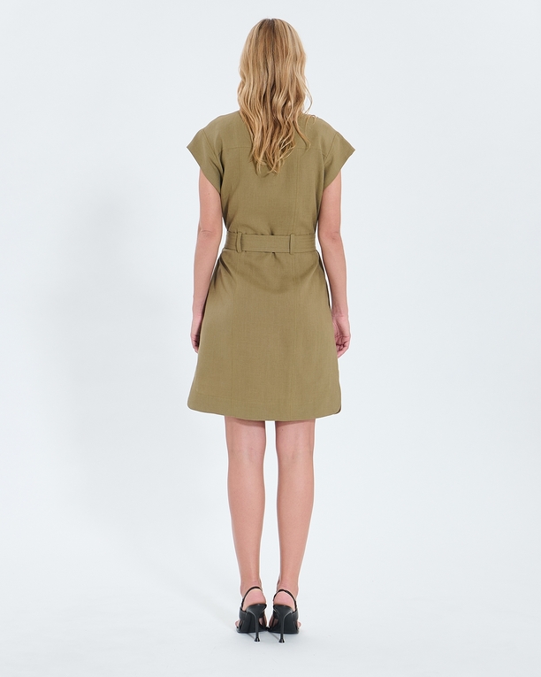 Robe Rosen Robe chemise kaki ZAPA