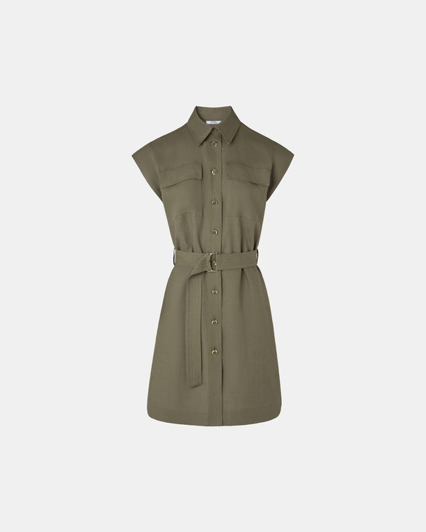 Robe Rosen Robe chemise kaki ZAPA