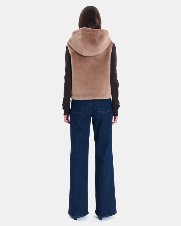 Gilet Gentab Gilet réversible camel ZAPA