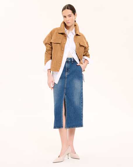 Veste monge manteau en su&egrave;de beige zapa