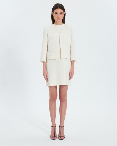 Veste vickio veste courte en cr&ecirc;pe &eacute;crue zapa