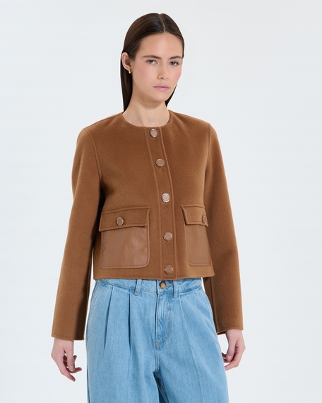 Veste valine veste courte camel zapa