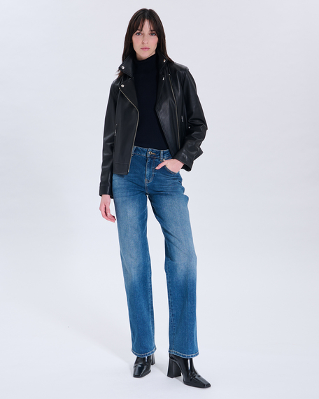 Veste hancore perfecto en cuir noir zapa