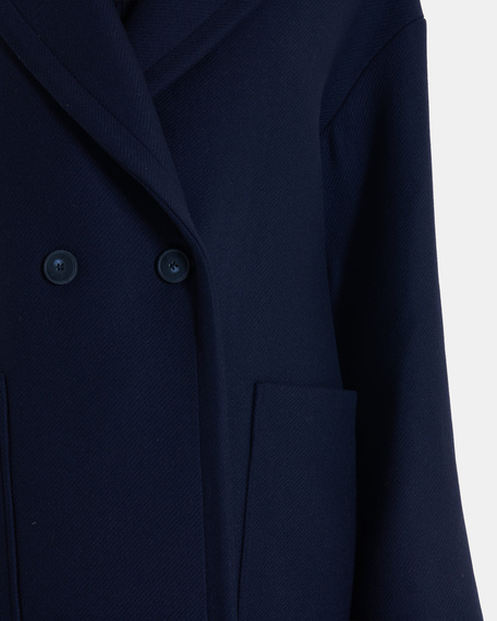 Manteau miranda manteau long en laine m&eacute;lang&eacute;e nocturne zapa