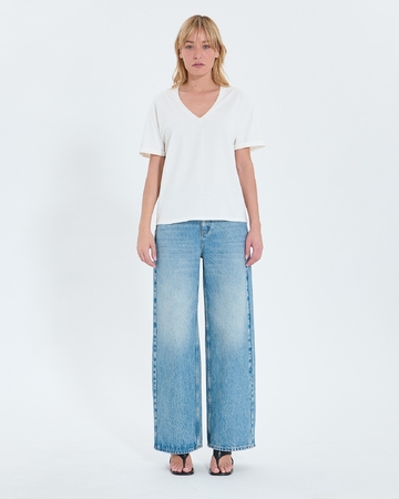 Top Taylor Tee-shirt ajusté en coton écru ZAPA