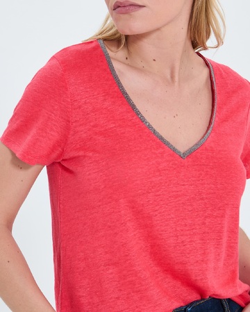 Top Tasmanie Top jersey corail ZAPA