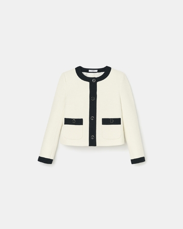 Veste Valse Veste en tweed &eacute;crue ZAPA