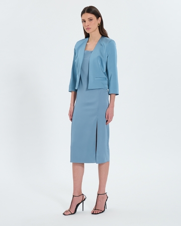 Veste Vickio Veste courte satinée bleue ZAPA