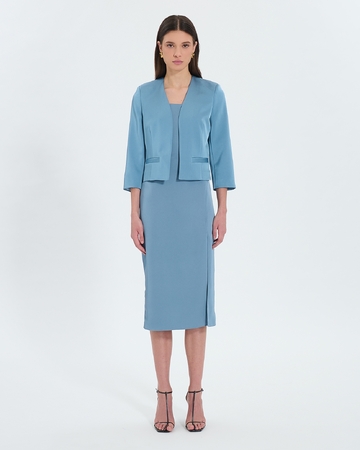 Veste Vickio Veste courte satinée bleue ZAPA