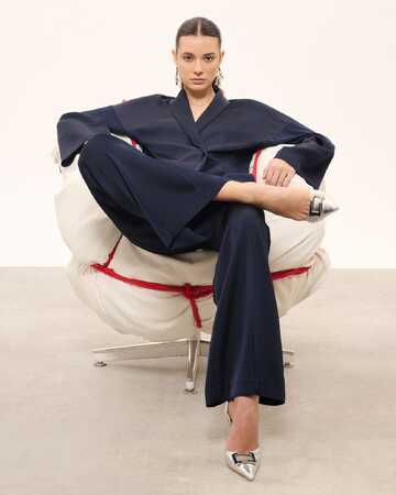 Veste Vao Veste fa&ccedil;on kimono nocturne ZAPA