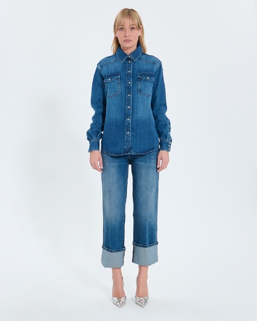 Chemise Charlotte Chemise en jean dark blue ZAPA
