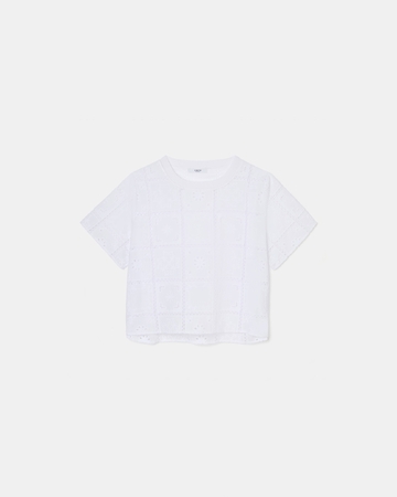 Top Trevor Top en broderie anglaise &eacute;cru ZAPA