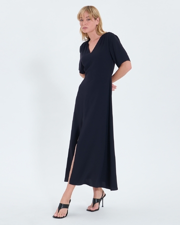 Robe Rivia Robe évasée en crêpe nocturne ZAPA