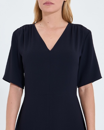 Robe Rivia Robe évasée en crêpe nocturne ZAPA