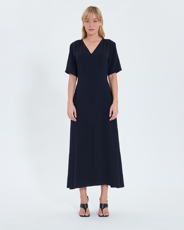 Robe Rivia Robe évasée en crêpe nocturne ZAPA