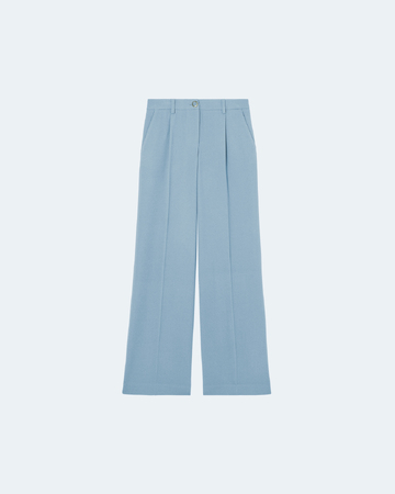 Pantalon Pleyel Pantalon en cr&ecirc;pe fluide bleu ciel ZAPA