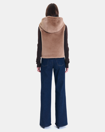 Gilet Gentab Gilet réversible camel ZAPA