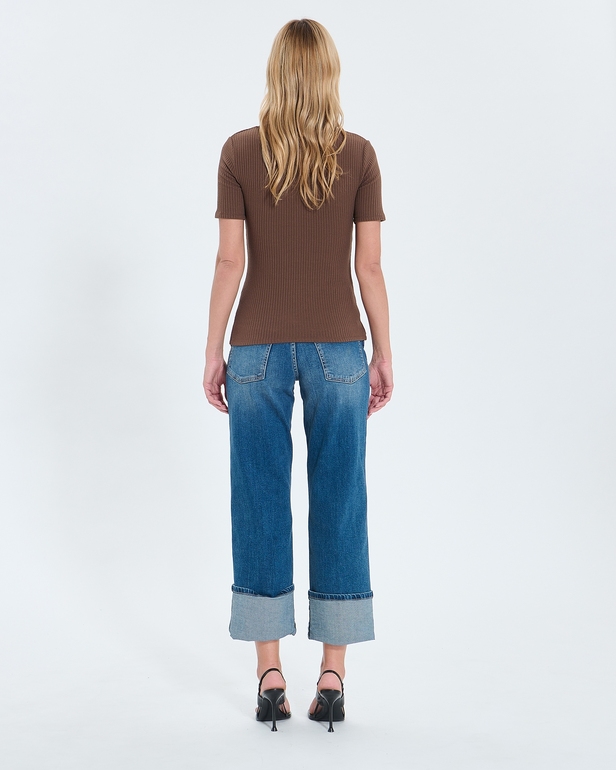 Top Toyan Top ajust&eacute; chocolat ZAPA
