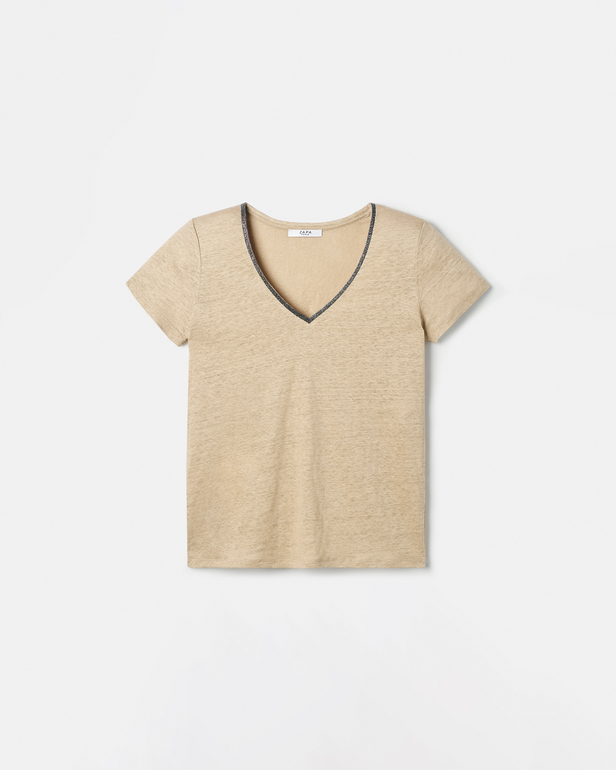 Top Tasmanie Top jersey beige ZAPA