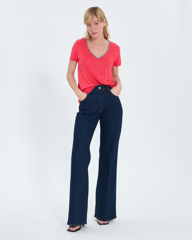 Top Tasmanie Top jersey corail ZAPA