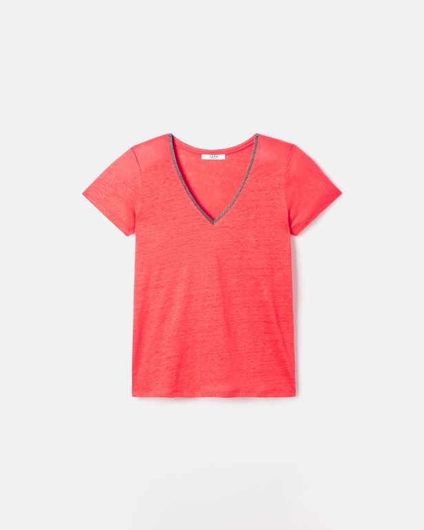 Top Tasmanie Top jersey corail ZAPA